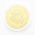 Ensemble de logo personnalisé en gros, conception gravée en métal Millud Edge Commémorative Coins Gold plaqué Trump Collectible Coin